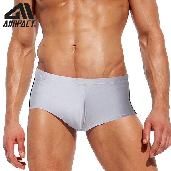 

men's swim trunks spring and summer aimpact men's swim bikini solid bathing briefs fashion spring drawstring swimwear