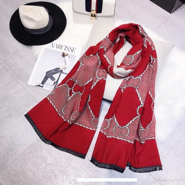 

2018 новый женский шарф новый полушерстяной материал высокого класса атмосферный размер 70*180 см женские осенние и зимние модные аксессуары, Blue;gray