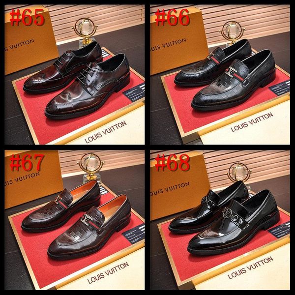 

18sw luxury brands shoes for men loafers slip on men dress shoe business shoes zapatos de hombre de vestir formal shoes men sapato social, Black
