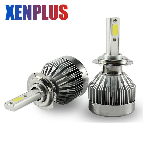 

2pcs h4 led car bulb 30w 6000lm 6000k led headlight h7 h13 h1 h11 5202 9007 9012 cob chip automobiles headlamp c1 12v