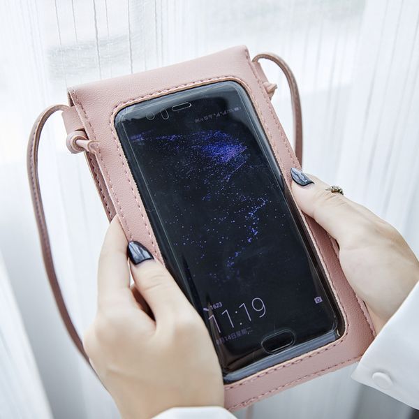 

drop shipping tounch screen purse cellphone bag fashion daily use card holder small summer shoulder bag for women zoryer