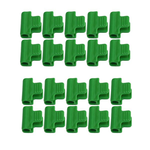 

20 piece fixed pipe clamps 11mm/0.43inch plant stakes greenhouse accessory
