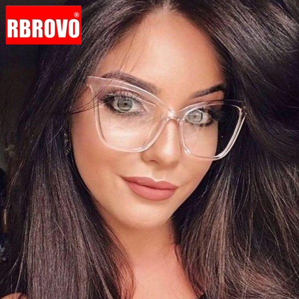 

rbrovo luxury cateye sunglasses women vintage sun glasses for women transparent sunglasses fashion feminino, White;black