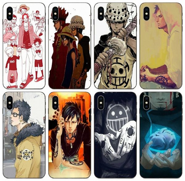 

[tongtrade] trafalgar law flag one piece case for apple iphone 11 pro max x xs 8p 7p 6p samsung a5 huawei mate 10 20 redmi note 6 pro case