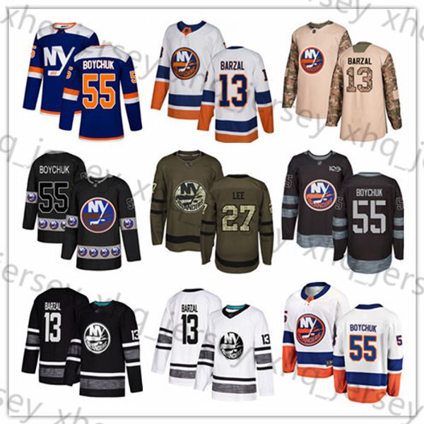 

custom new york islanders jersey mathew barzal johnny boychuk ryan pulock cal clutterbuck casey cizikas anders lee usa fashion hockey jersey, Black;red