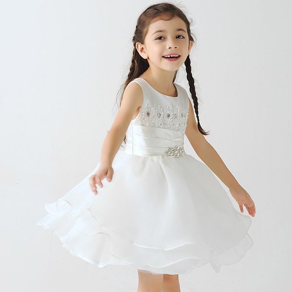 

luxury crystal pageant girl dresses charming princess flower girl dress children dress tz106, White;blue