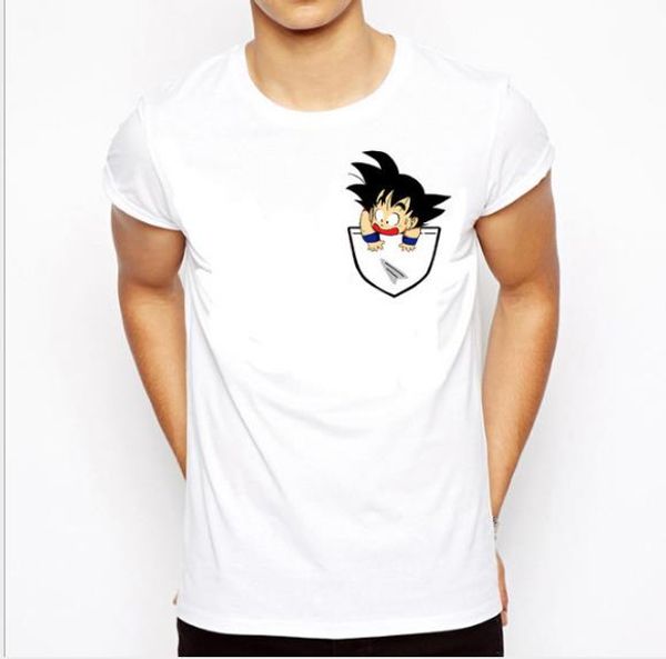 

дизайнерская футболка мужская летний dragon ball z super son goku slim fit косплей 3d футболки аниме вегета dragonball футболка homme asia s, White;black