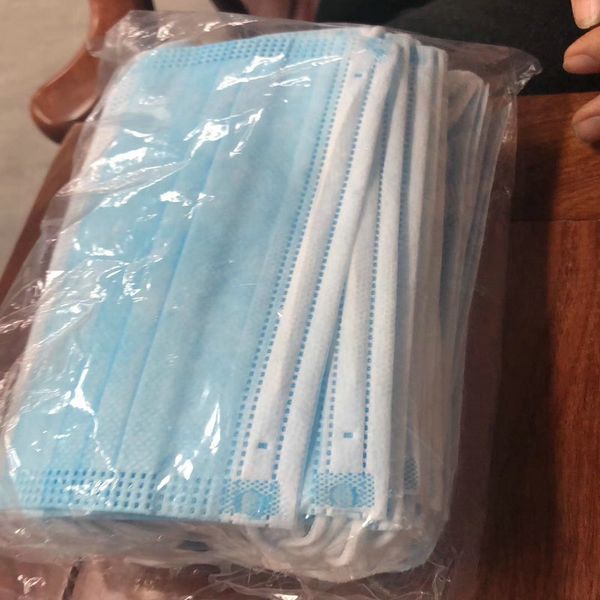 

50 pcs disposable face masks thick 3-layer masks earloops home use comfortable mouth ski mask virus designer dhl shipping