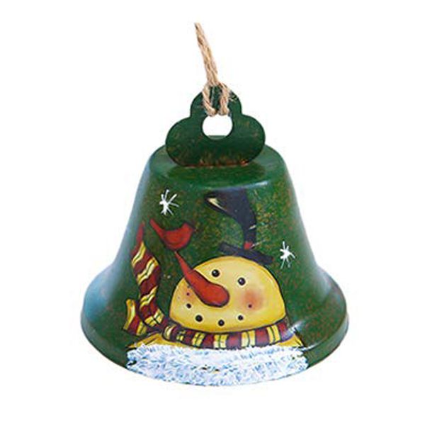 

ornament home gift pendant wall party painted christmas bell door tree decoration festival hanging holiday iron with rope