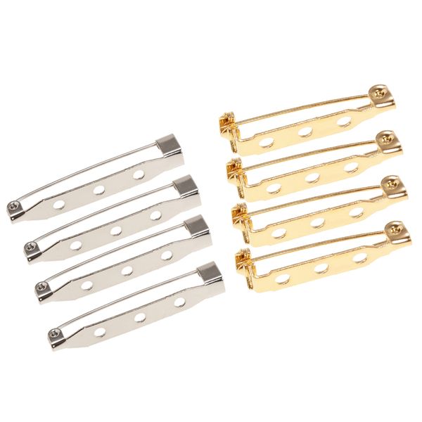 

80pcs metal brooch backs blanks safety clasps pins fasteners jewelry findings