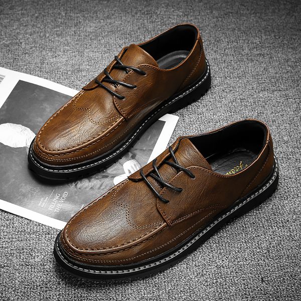 

men oxford zapatilla hombre men autumn winter genuine leather formal shoes wedding dress men's business leather shoes *rg618, Black
