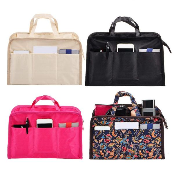 

waterproof oxford multi pocket cosmetic bag handbag travel business organizer large big zipper bags wash kit toilet make up bag