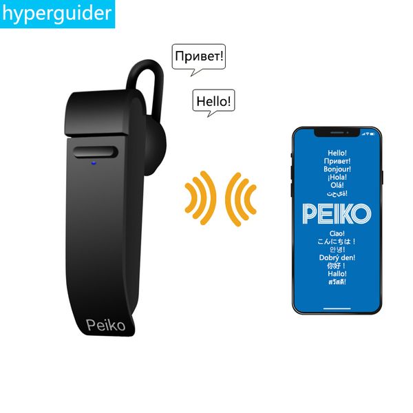 

for dropshipping wholesale peiko translate earphone wireless business earbuds 27 languages bluetooth translator headset