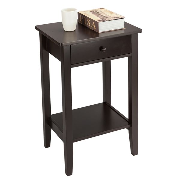 

two-layer bedside table coffee table with drawer coffee