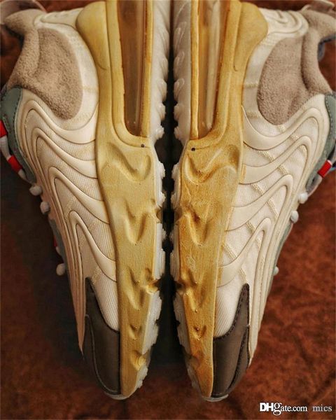 

travis scott 270 react running shoes men air light cream dark hazel mica green starfish trainers sneakers sports with original box