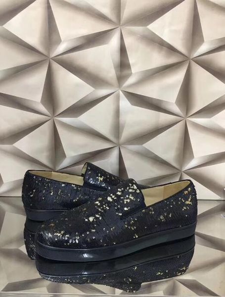 

роскошные золотые шипы с низким верхом женщины, мужчины черные блестки повседневная обувь высокого качества красные нижние кроссовки известн, Black