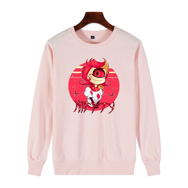 

hazbin  cast cute women sweathirt funny streetwear graphic print women pullover (original) fashion casual casual sweatshirt, Black