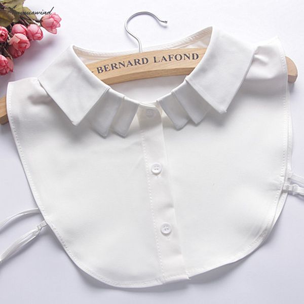 

lotus women lattice mesh bottoming fake collar letter short ear removable decorative collar ladies multilayer fake collar shirt, White