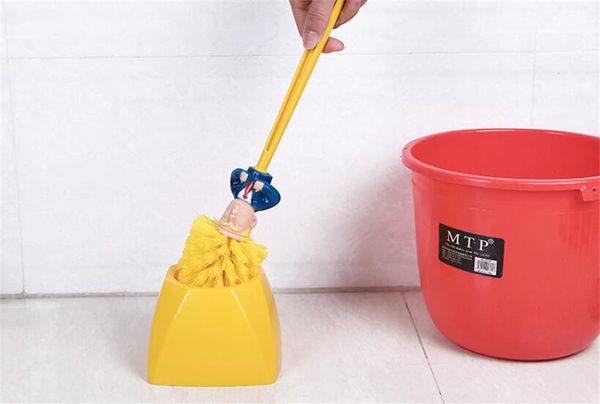 

toilet trump brush long handle soft fur toilet cleaning trump brushs set silicone corner wall toilet cleaning trump brush to#903