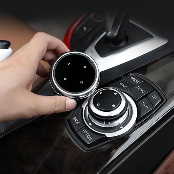 

car big multi media knob cover trim black button for f10 f20 f30 idrive high quality
