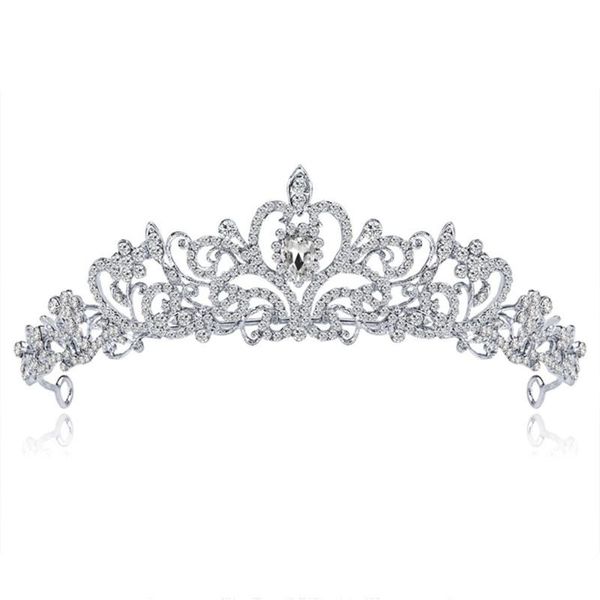 

fashion crystal bridal crown tiaras diadem for women hair accessories da013-a, Golden;white