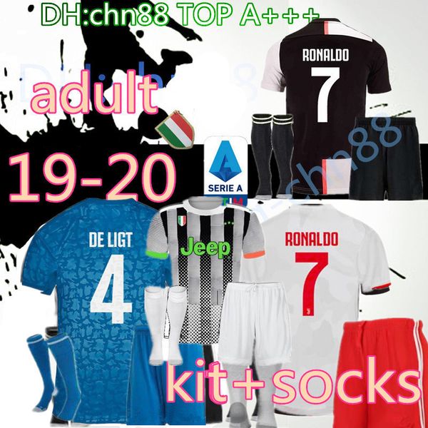 

2019 kit ock ronaldo juventu occer jer ey 2020 juve home away de ligt dybala higuain buffon futbol cami a maillot football hirt, Black;red