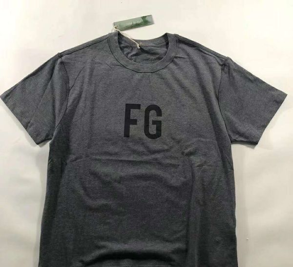 

19 fear of god fog essentials fg men t-shirts summer t shirt men short sleeve casual cotton designer tees men, White;black