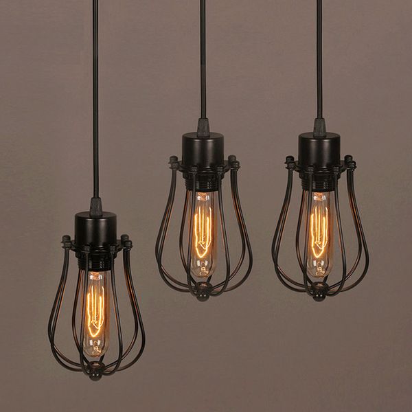 Vintage Light Bulb Retro Industrial Edison 1 Light Metal Shade