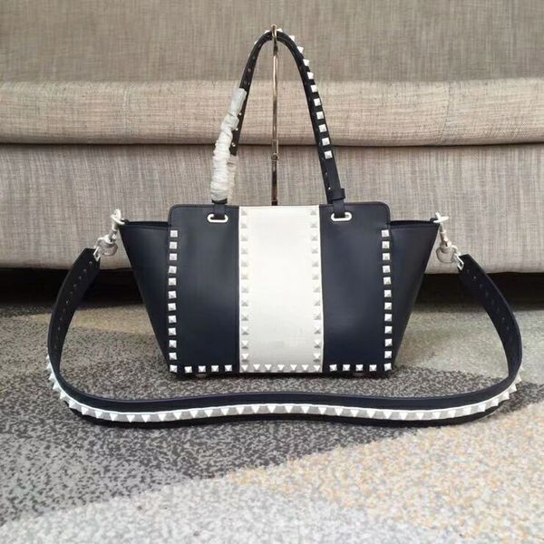 

европейская классическая роскошь стиль женская сумка в виде рыбьей сумки кожа изготовление цепи декоративная белая заклепка украшение мягкая