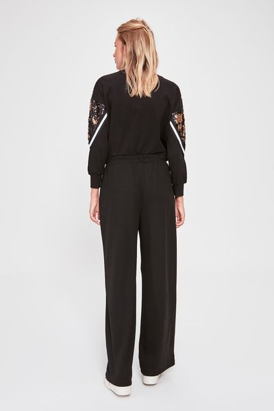 

trendyol flare вязание брюки twoaw20pl0219, Black;white