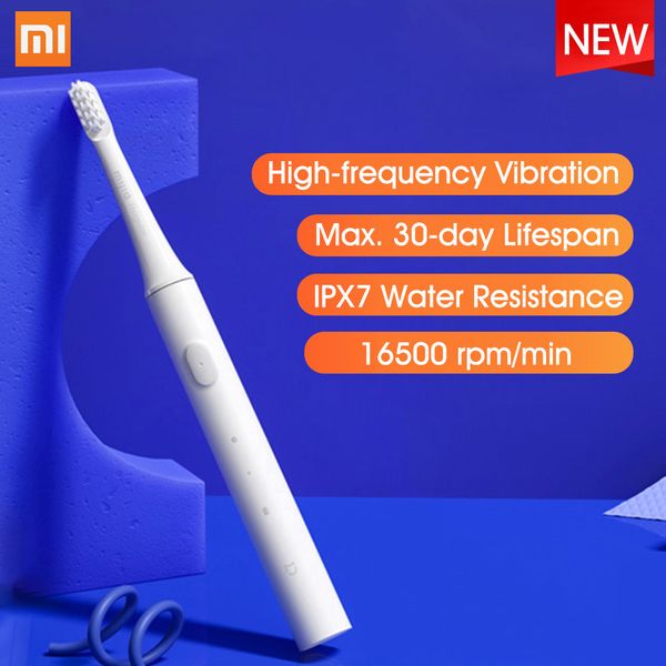 

xiaomi mijia t100 sonic 2 colors electric toothbrush ultrasonic automatic toothbrush waterproof gum health tooth brushes