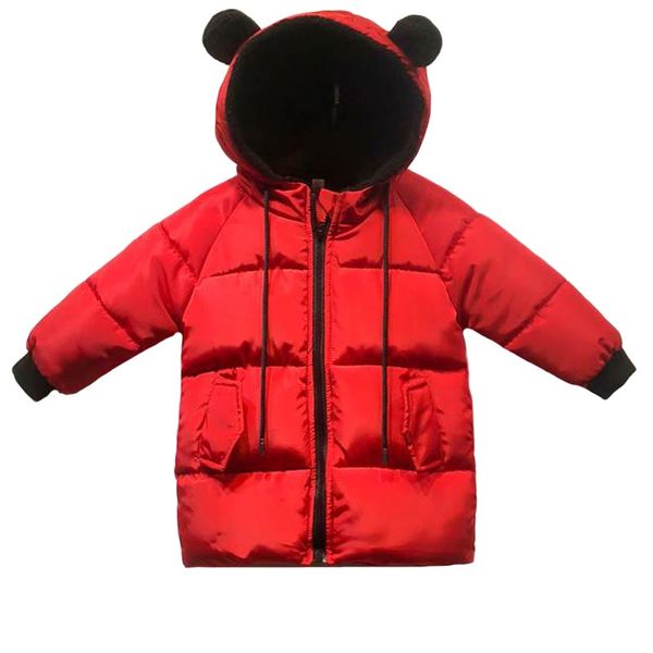 

winter coat girl baby boy clothes kids jacket hooded parka children cotton-padded jacket outerwear toddler girl winter coat, Blue;gray