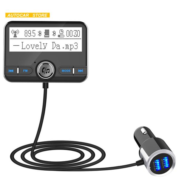 

car fm modulator mp3 player car kit handsbluetooth car charger lcd display