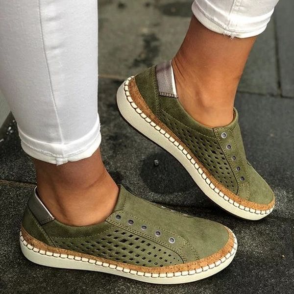 

wenyujh women flats zapatos mujer autumn cut out vintage light soft vulcanized shoe woman sapato chaussure womans shoes y200424, Black
