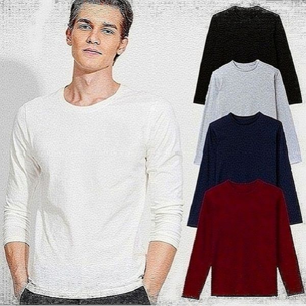 

new mens basic t shirts longline designer long sleeve o-neck solid leaves male casual style cdg3, White;black