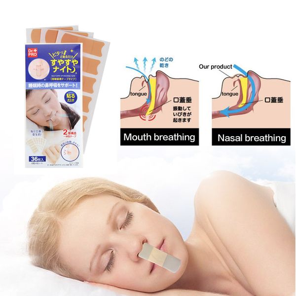 

36pcs/bag anti snore sticker nasal dilators apnea aid device ssnoring nose clip nose breathing apparatus ssnoring device
