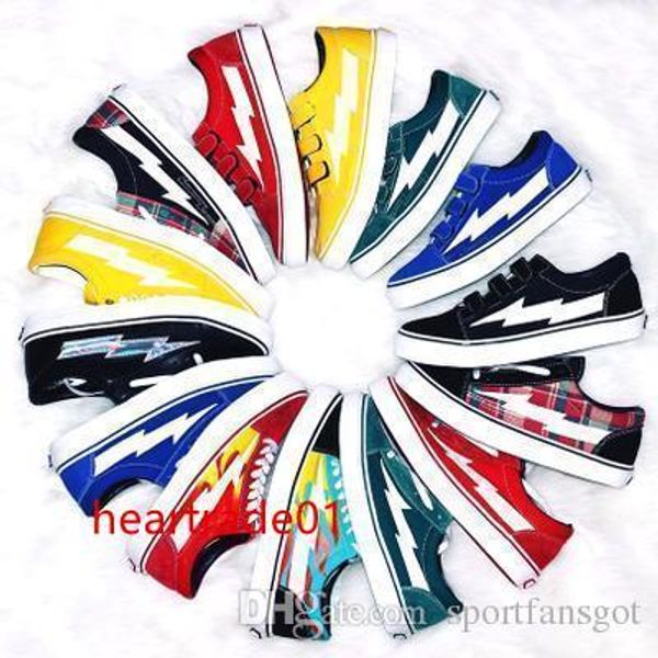 

revenge storm x kanye old skool casual shoes sneakers yellow slip-on light weight skateboarding shoes canvas 2 color