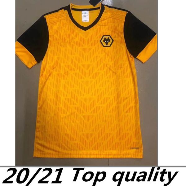 

20 21 wolves soccer jerseys raul jimenez 2019 2020 wolverhampton wanderers mens uniform adama diogo neves cutrone football shirt, Black;yellow