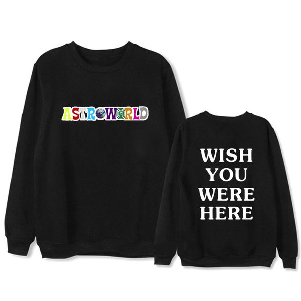 

fashion design letter print men's round neck sweatshirt long sleeve pattern loose hip hop style men's wear, Black