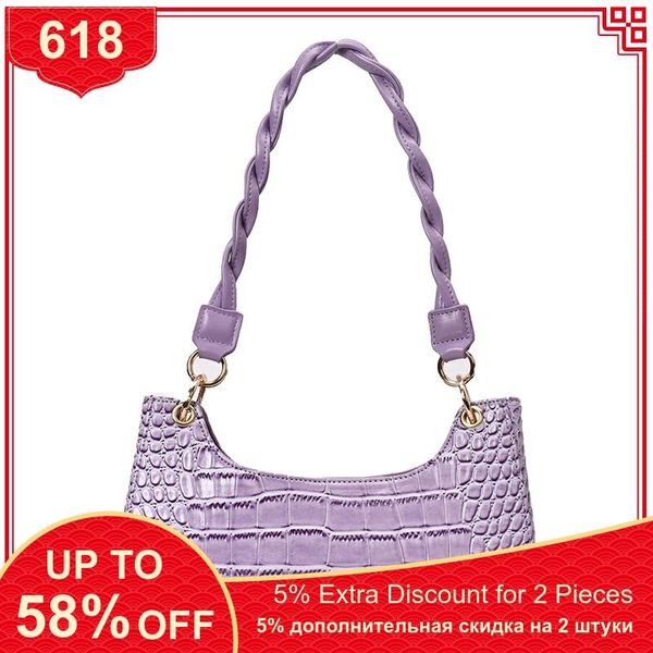 

pu leather women's designer handbag travel shoulder messenger bag crocodile pattern tote bag fashion high-quality crossbody