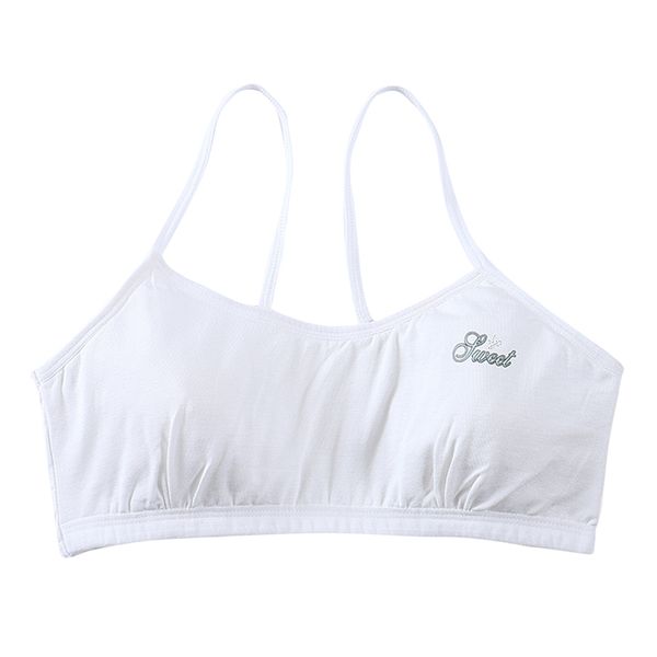 

girl's soft breathable bra training bra stretchy sports yoga bra fitness, Red;black