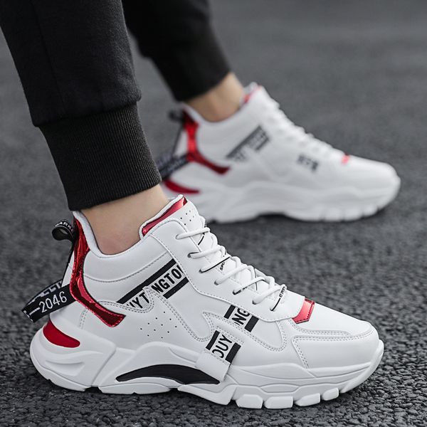 

2020 running shoes for men sport shoes jogging sneakers men outdoors height increasing footwear chaussure homme