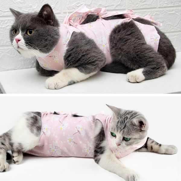 

new thread binding style summer anti-licking anti-biting and anti-struggling breathable cat sterilization clothing other cat supplies