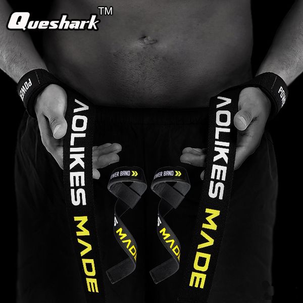 

weight lifting grip wrist wraps straps strength exercise fitness body building adjustable gym crossfit dumbbell power bands belt, Black;red