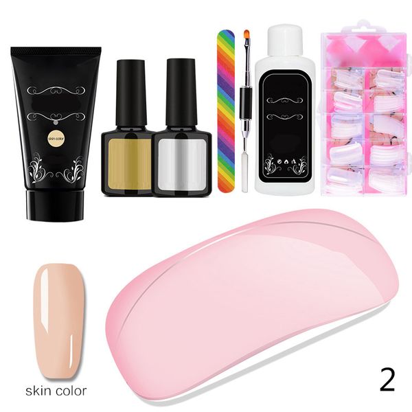 

new kit nail extension gel uv lamp set manicure nail salon supplies smr88