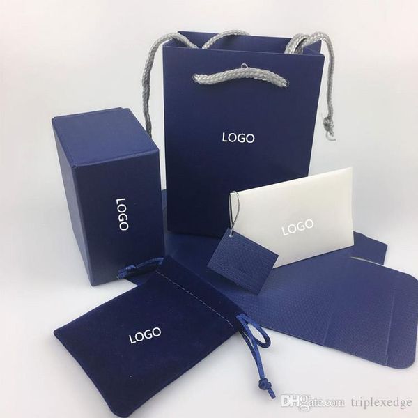 

swan brand original jewelry box necklace ring bracelet gift box containing jewelry bags warranty card invoice tote bag, Black;white