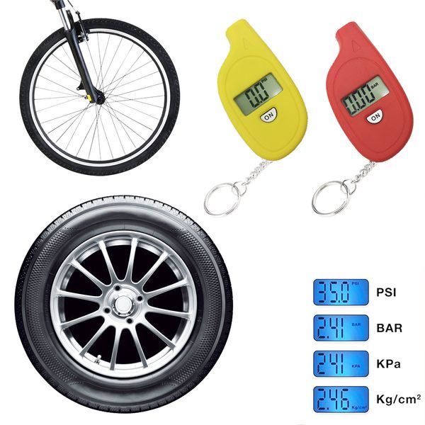

digital car tire tyre air pressure gauge meter lcd display manometer barometers tester for car truck motorcycle bike