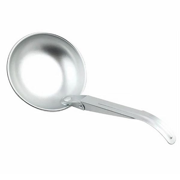 

pratical restaurant multifunctional gadget cute foldable handle outdoor spoon accessory travel durable aluminum alloy soup spoon