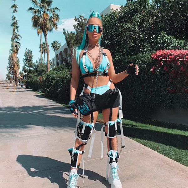 

мода короткие и обрезано установить фестиваль одежды rave festival outfit sexy two piece set лето 2pcs sexy streetwearoutfits 2020, White