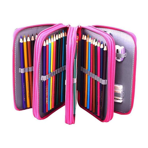

portable school pencils case large capacity pencil bag for colored pencils watercolor art supplies drawing storage bag